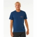 Maglia a Maniche Corte Uomo Rip Curl Stapler  Azzurro