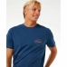 Camiseta de Manga Corta Hombre Rip Curl Stapler  Azul