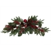 Centerpiece Romimex Red Green Polyethylene Pineapples Fir 30 x 75 x 30 cm