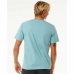 Camiseta de Manga Corta Hombre Rip Curl Big Mumma Icon  Azul cielo