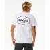 Camiseta de Manga Corta Hombre Rip Curl Stapler  Blanco