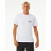 Camisola de Manga Curta Homem Rip Curl Stapler  Branco