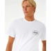 Camisola de Manga Curta Homem Rip Curl Stapler  Branco