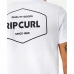 Camisola de Manga Curta Homem Rip Curl Stapler  Branco