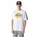 Pánske tričko s krátkym rukávom New Era NBA Colour Block LA Lakers Biela