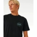 Camisola de Manga Curta Homem Rip Curl Stapler  Preto