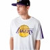 Camiseta de Manga Corta Hombre New Era NBA Colour Block LA Lakers Blanco