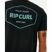 Camiseta de Manga Corta Hombre Rip Curl Stapler  Negro