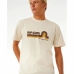 Heren-T-Shirt met Korte Mouwen Rip Curl Surf Revival Mumma Warm wit