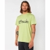 Camisola de Manga Curta Homem Rip Curl Paradise Land Verde Claro