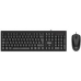 Keyboard and Mouse Nilox Black Spanish Qwerty