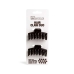 Hair clips IDC Institute HAIR CLAW Dark brown 2 Pieces 2 Units