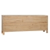 Mobilă TV Home ESPRIT Negru Natural Brad Lemn MDF 130 x 24 x 51 cm