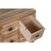 MebleTV Home ESPRIT Czarny Naturalny Jodła Drewno MDF 130 x 24 x 51 cm