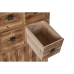 Cassettiera Home ESPRIT Nero Naturale Abete Legno MDF Orientale 63 x 27 x 101 cm