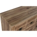 Caisson à Tiroirs Home ESPRIT Noir Naturel Sapin Bois MDF Oriental 63 x 27 x 101 cm