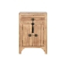 Mesita de Noche Home ESPRIT Negro Natural Madera de abeto Madera MDF 45 x 34 x 66 cm