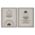 Kanvas Home ESPRIT Beige Modern Skandinavisk 40 x 4 x 50 cm (2 antal)