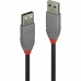 Cable USB LINDY 36694 Negro Negro/Gris 3 m (1 unidad)