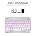 Clavier Bluetooth Subblim SUB-KBT-SMBL30 Multicouleur Argenté Espagnol Qwerty QWERTY