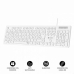 Keyboard Subblim SUBKBC0SSK51 White Spanish Qwerty