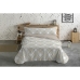 Dekbedovertrek set Hosteline Lineas Beige Bed van 135 3 Onderdelen