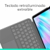 Housse pour Tablette Logitech iPad Air 2024 | iPad Air 2022 Gris Espagnol Qwerty QWERTY