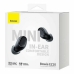 Auriculares com microfone Baseus Preto