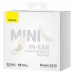 Auriculares com microfone Baseus Branco