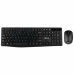 Teclado y Ratón Inalámbrico NGS NGSWIRELESSSETALLUREKIT 1200 dpi 2.4 GHz Negro (1 unidad)