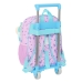 Mochila Escolar com Rodas Frozen Cool days Violeta Azul celeste 28 x 34 x 10 cm