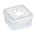 Cutie pentru Prânz Miffy Niebla Gri 13 x 7.5 x 13 cm