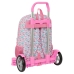 Cartable à roulettes Moos Flores Multicouleur 30 x 46 x 14 cm