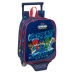 Mochila Escolar com Rodas PJ Masks Ready Azul Marinho 22 x 27 x 10 cm