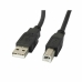 Adaptador USB Lanberg CA-USBA-10CC-0050-BK Negro 5 m (1 unidad)