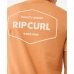 Sportovní tričko s krátkým rukávem Rip Curl Stapler  Světle hnědá