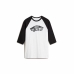 Maillot de Corps de Sport à Manches Coupe Vans Style 76 Raglan Blanc