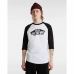 Camiseta Deportiva de Manga Corta Vans Style 76 Raglan Blanco