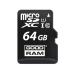 Cartão de Memória Micro SD com Adaptador GoodRam M1AA-0640R12 64 GB UHS-I Classe 10 100 Mb/s