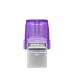 Memória USB Kingston microDuo 3C Violeta Aço 256 GB (1 Unidade)