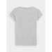 Dames-T-Shirt met Korte Mouwen 4F Grijs