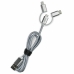 Universele USB-Autolader + USB-Kabel-C Subblim SUB-CHG-4CC001 Zilver 12 W 50 W (1 Stuks)