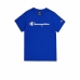 Camisola de Manga Curta Infantil Champion Crewneck Azul