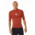 Heren-T-Shirt met Korte Mouwen Rip Curl Waves Upf Bruin