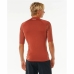 Maglia a Maniche Corte Uomo Rip Curl Waves Upf Marrone