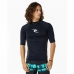 Férfi rövid ujjú póló Rip Curl Waves pf Fekete