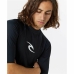 Férfi rövid ujjú póló Rip Curl Waves pf Fekete