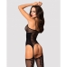 Body de corpo inteiro Obsessive G314 Preto S/M/L