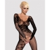 Bodystocking F210 (Één maat) Obsessive F210 S/M/L Zwart