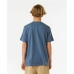 Camisola de Manga Curta Infantil Rip Curl Lost Island Azul